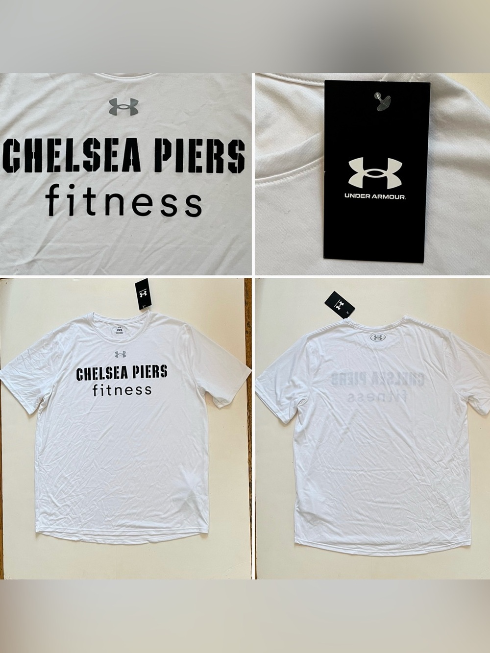 Chelsea Piers X Under Armour Short Sleeve T-shirt, Polyester, Men Large